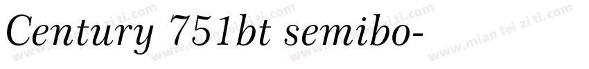 Century 751bt semibo字体转换